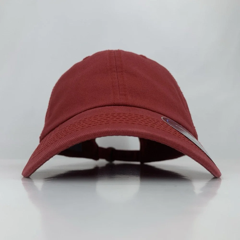 Top of the World Blank Hat Crimson Red Adjustable Strap TOW Dad Baseball Cap